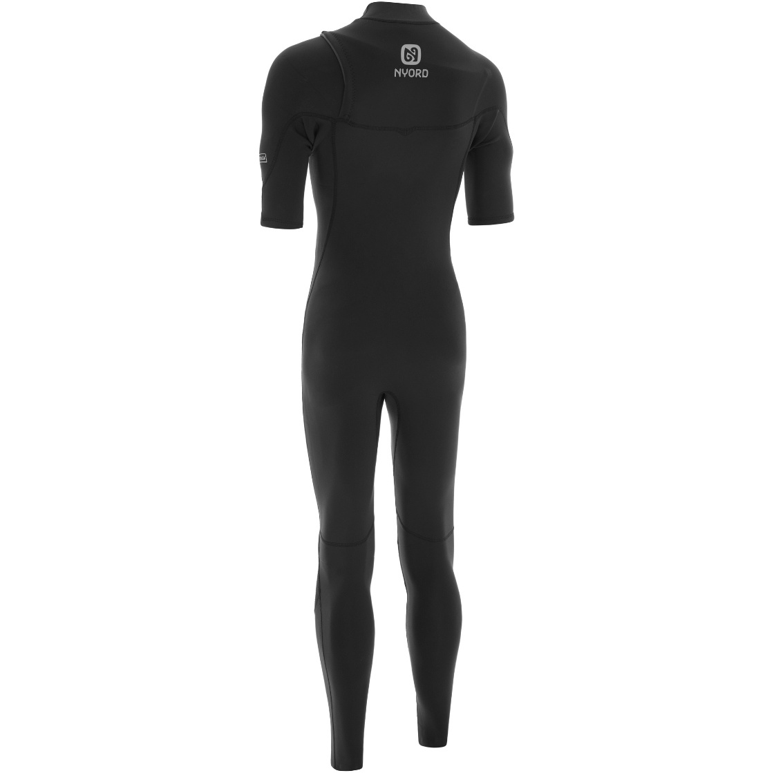 2026 Nyord Mens Solu Yulex 2/2mm Short Sleeve Chest Zip Fl Wetsuit SOLM22SSF001 - Black